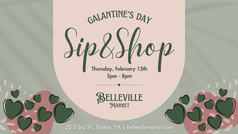 Save the Date: Galantine's Day Sip & Shop