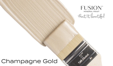 Champagne Gold Metallic Paint - Fusion Mineral Paint, Tester 1.25oz/37ml