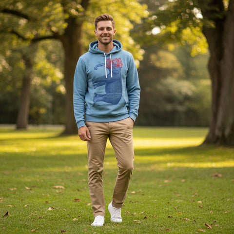 Elephant Frank Fleece Hoodie - Slate