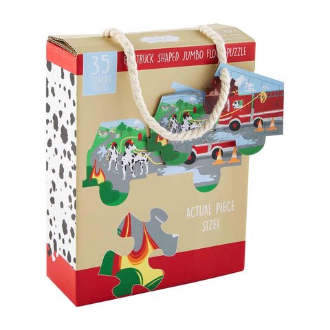 Fire Truck Shaped Jumbo Floor Puzzle