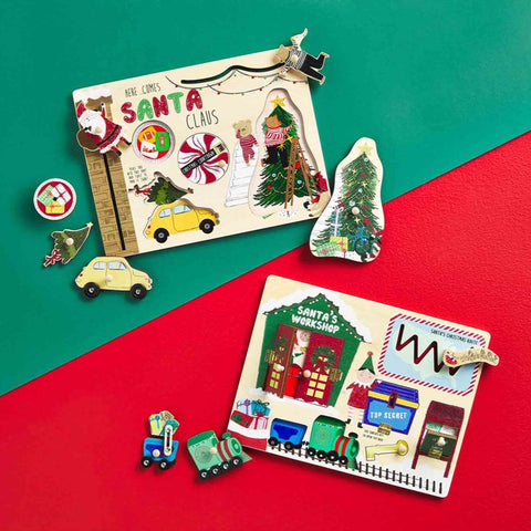 Santa's Workshop Busy Board Puzzle