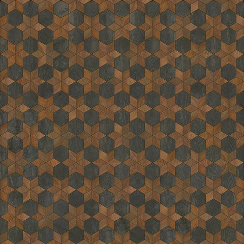 Artisanry "Illuminated Dark Star" Vinyl Floorcloth - Spicher & Co.