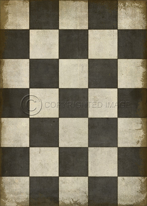 Pattern 07 "Checkered Past" Vinyl Floorcloth - Spicher & Co.