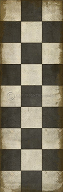 Pattern 07 "Checkered Past" Vinyl Floorcloth - Spicher & Co.