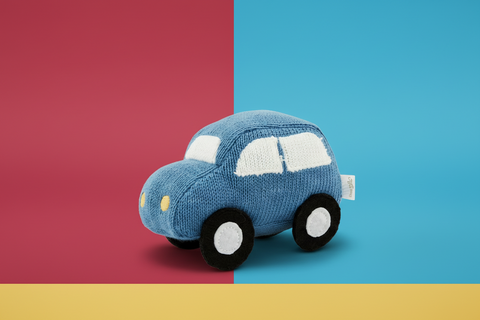 Car Plush Sweater Rattle