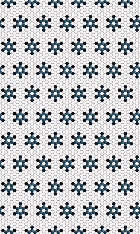 C+H Designs "La Neige" Vinyl Floorcloth - Spicher & Co.