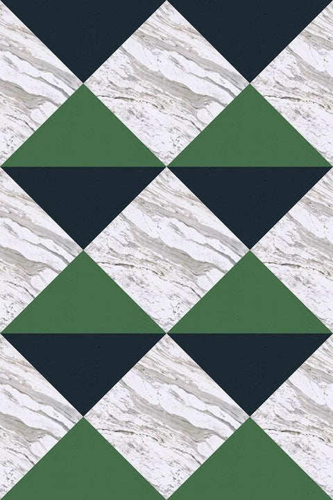 C+H Designs "Cafe Verde" Vinyl Floorcloth - Spicher & Co.