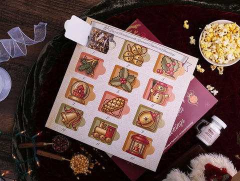 12 Days Of Christmas Gourmet Popcorn + Seasonings Advent Calendar