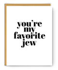 You're My Favorite Jew - Hanukkah Card - Footnotes