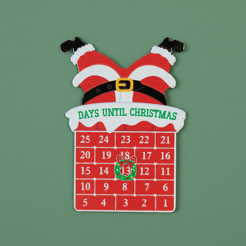 Santa In Chimney Christmas Countdown