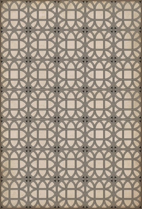 Williamsburg Lamerie Lattice "Joseph Ward" Vinyl Floorcloth - Spicher & Co.