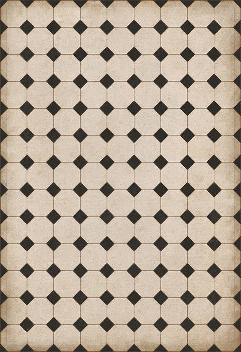 Williamsburg Octagons "Adams" Vinyl Floorcloth - Spicher & Co.