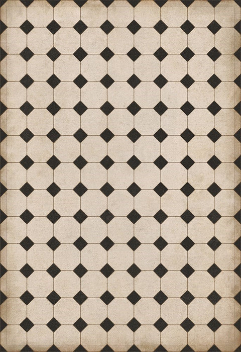 Williamsburg Octagons "Adams" Vinyl Floorcloth - Spicher & Co.