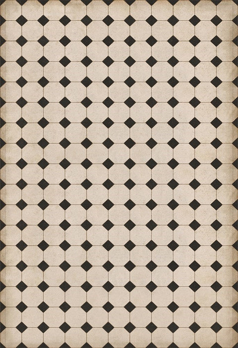 Williamsburg Octagons "Adams" Vinyl Floorcloth - Spicher & Co.