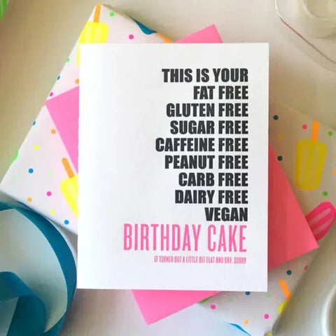 Gluten Free Birthday Greeting Card - Richie Designs