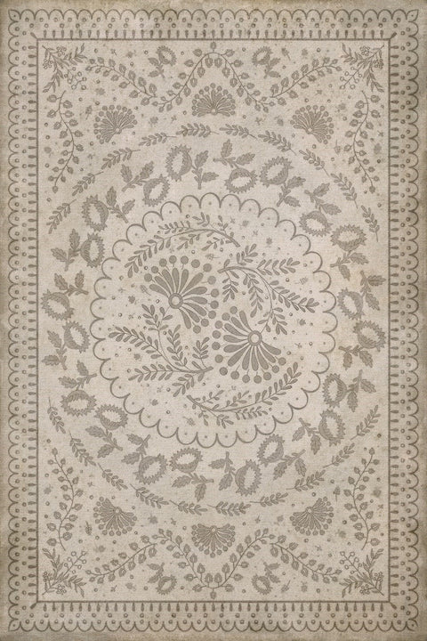 Williamsburg Cozens "The Little Turtle Dove" Vinyl Floorcloth - Spicher & Co.