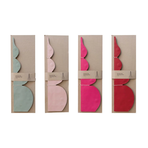 26" Paper Folding Honeycomb Tree w/ Gold Glitter Edge, Assorted