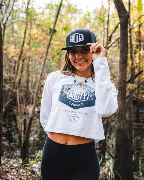Solo Climb Womans' Long Sleeve Crop - Sooty Venture Co.