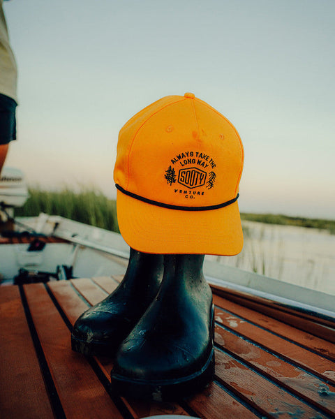 Outbound Unstructured Snapback Hat Yellow - Sooty Venture Co.