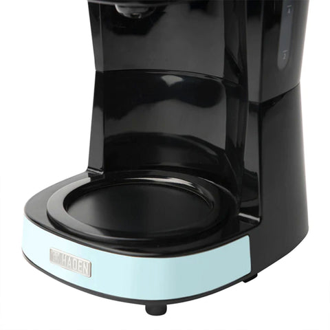 Haden Coffee Machine, 12 Cup Programmable Drip Coffee Maker, Turquoise & Chrome