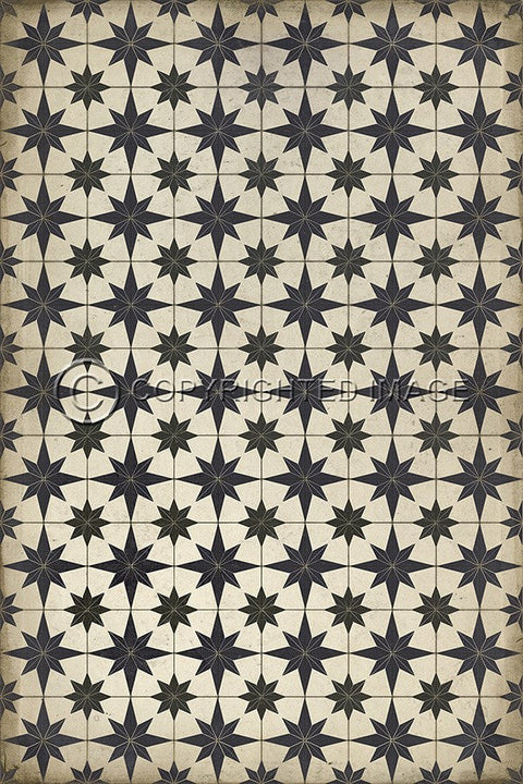 Pattern 20 "Astraea" Vinyl Floorcloth - Spicher & Co.