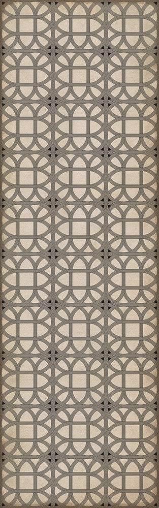 Williamsburg Lamerie Lattice "Joseph Ward" Vinyl Floorcloth - Spicher & Co.