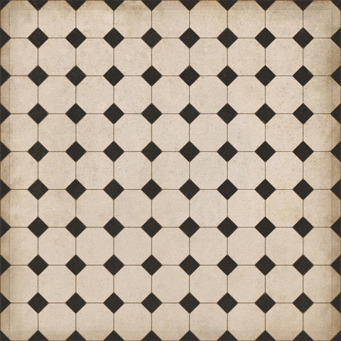 Williamsburg Octagons "Adams" Vinyl Floorcloth - Spicher & Co.