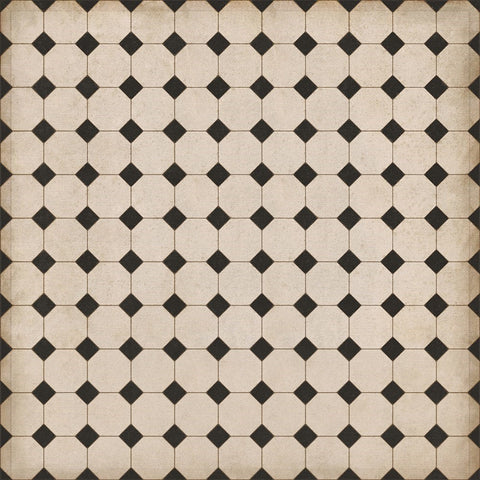 Williamsburg Octagons "Adams" Vinyl Floorcloth - Spicher & Co.