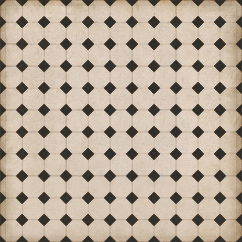 Williamsburg Octagons "Adams" Vinyl Floorcloth - Spicher & Co.