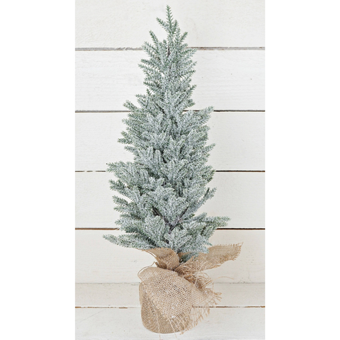 Snowy Blue Cypress Pine Tree - 24"