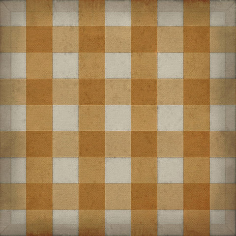 Williamsburg "Gingham Canvas- Yellow" Floorcloth - Spicher & Co.