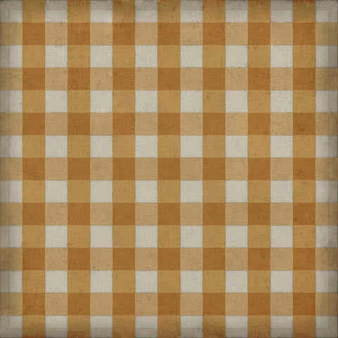 Williamsburg "Gingham Canvas- Yellow" Floorcloth - Spicher & Co.