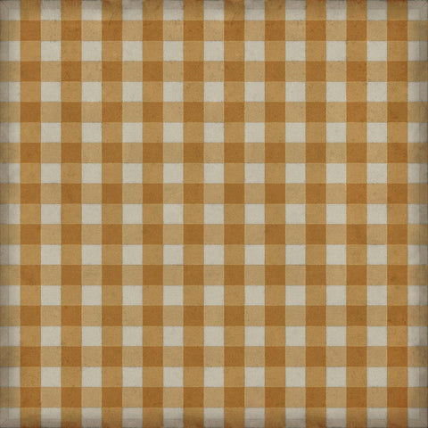 Williamsburg "Gingham Canvas- Yellow" Floorcloth - Spicher & Co.