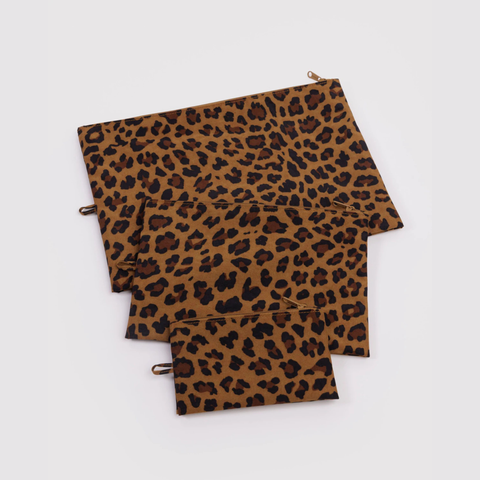 Go Pouch Set, Leopard  - BAGGU