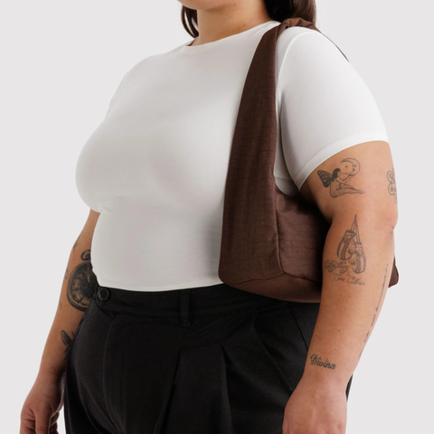 Small Nylon Meringue Bag, Coffee - BAGGU