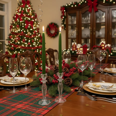 Bayberry Scented Taper Candles - Pair