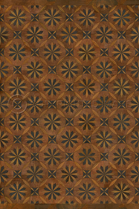 Artisanry "Roycrofter - Time and Chance" Vinyl Floorcloth - Spicher & Co.