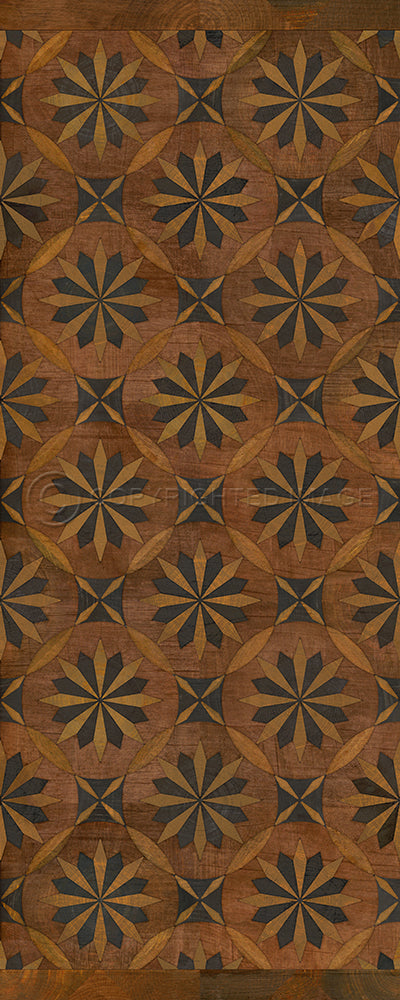 Artisanry "Roycrofter - Time and Chance" Vinyl Floorcloth - Spicher & Co.