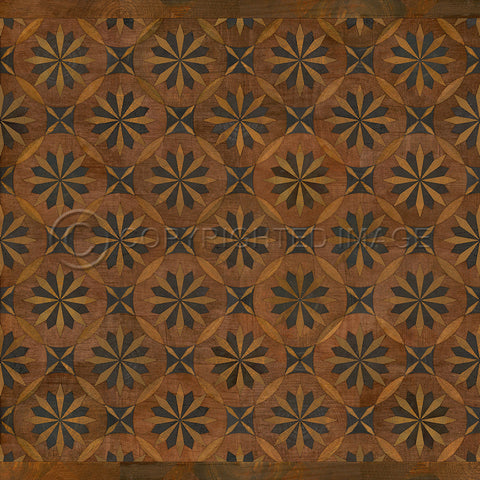 Artisanry "Roycrofter - Time and Chance" Vinyl Floorcloth - Spicher & Co.