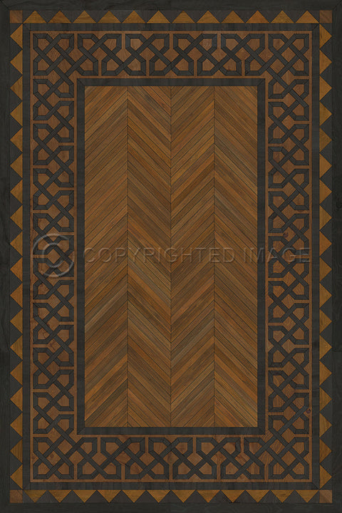 Artisanry University "Cambridge" Vinyl Floorcloth - Spicher & Co.