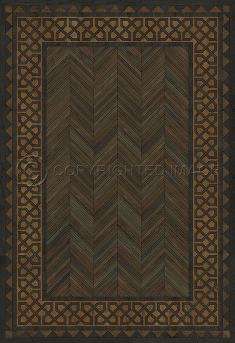 Artisanry University "Harvard" Vinyl Floorcloth - Spicher & Co.