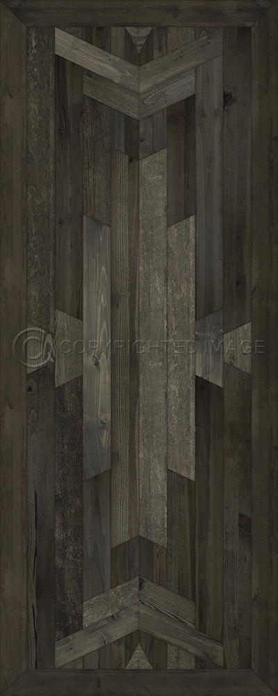 Norwegian Wood Native "Black Hawk" Vinyl Floorcloth - Spicher & Co.