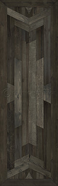 Norwegian Wood Native "Black Hawk" Vinyl Floorcloth - Spicher & Co.