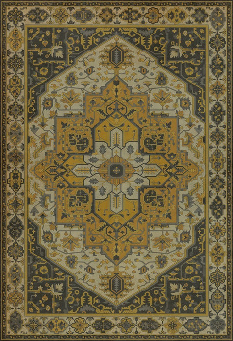 Persian Bazaar - Camelot "Charlemagne" Vinyl Floorcloth - Spicher & Co.