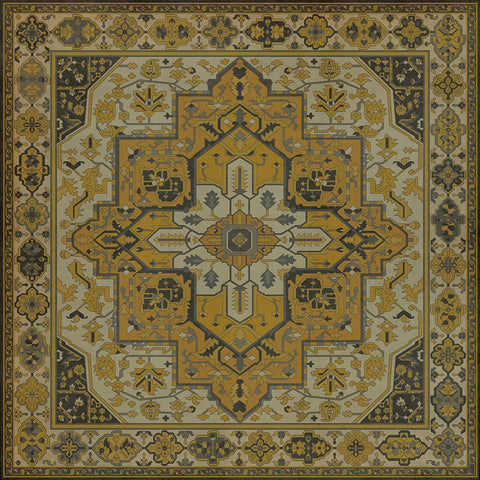 Persian Bazaar - Camelot "Charlemagne" Vinyl Floorcloth - Spicher & Co.