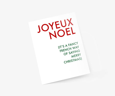 Joyeux Noel Greeting Card - Footnotes