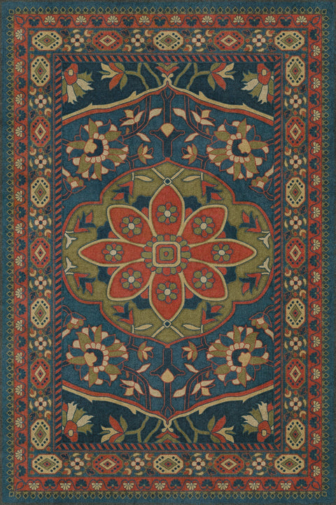 Persian Bazaar - Farahan - Delara Vinyl Floorcloth - Spicher & Co.