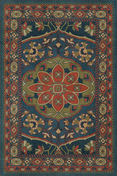 Persian Bazaar - Farahan - Delara Vinyl Floorcloth - Spicher & Co.