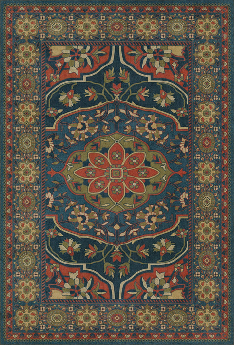 Persian Bazaar - Farahan - Delara Vinyl Floorcloth - Spicher & Co.