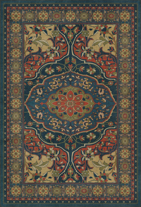 Persian Bazaar - Farahan - Delara Vinyl Floorcloth - Spicher & Co.